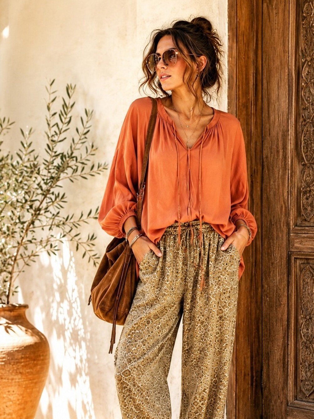 A New Day Linen Top XXL | Relaxed Boho Casual | Lightweight Natural|Like New - Picture 8 of 8
